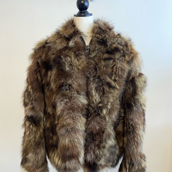 Luxurious Real Fur Jacket - Brown - Picture 3 of 4